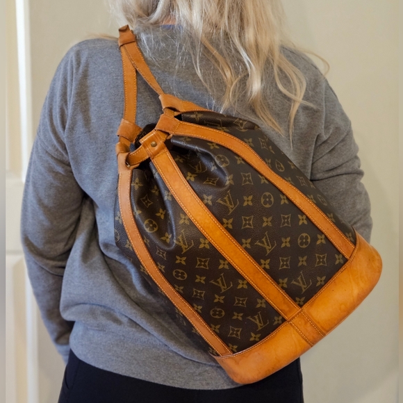 Louis Vuitton Randonnee GM Backpack Shoulder Bag *EUC* Hard to Find!! - Picture 15 of 16